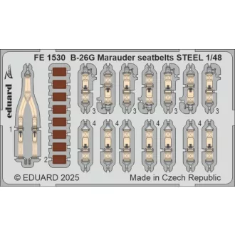 Eduard B-26G Marauder seatbelts STEEL ICM fotómaratás