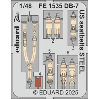 Eduard DB-7 Boston III US seatbelts STEEL HKM fotómaratás