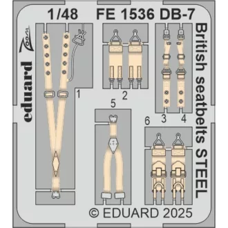   Eduard DB-7 Boston III British seatbelts STEEL HKM fotómaratás