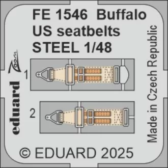 Eduard Buffalo US seatbelts STEEL TAMIYA fotómaratás
