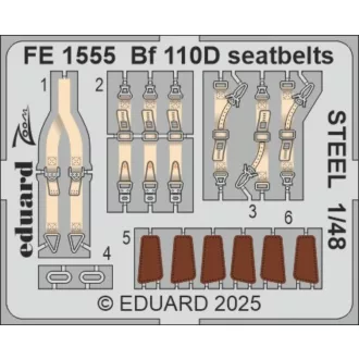 Eduard Bf 110D seatbelts STEEL EDUARD fotómaratás