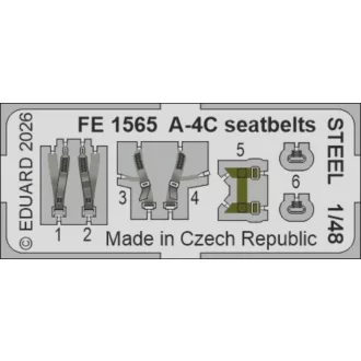 Eduard A-4C seatbelts STEEL for Hobby Boss fotómaratás