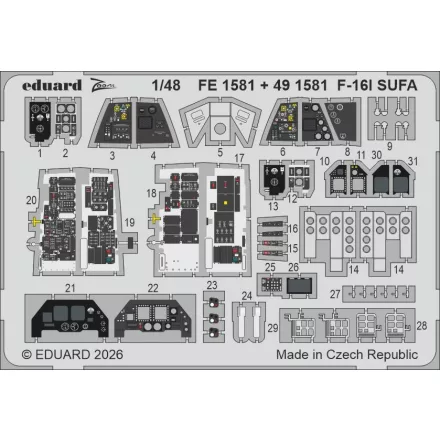 Eduard F-16I SUFA (Great Wall Hobby)