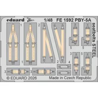 Eduard PBY-5A seatbelts STEEL (Revell)