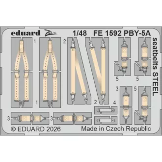   Eduard PBY-5A seatbelts STEEL for Eduard / Revell fotómaratás