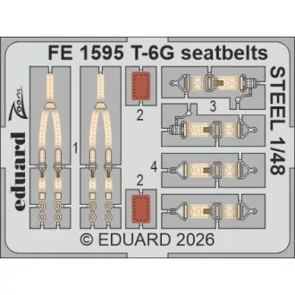 Eduard T-6G seatbelts STEEL (Italeri)