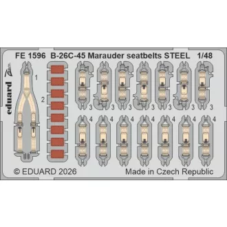 Eduard B-26C-45 Marauder seatbelts STEEL (ICM)