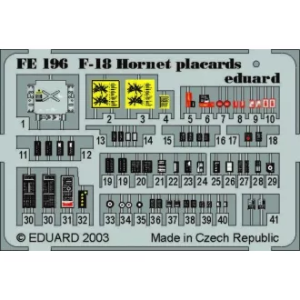 Eduard F-18 Hornet placards fotómaratás
