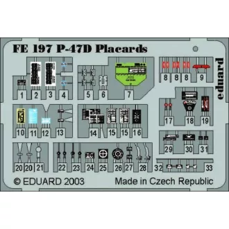 Eduard P-47D Thunderbolt Placards fotómaratás