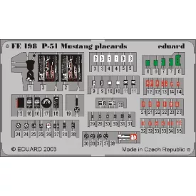 Eduard P-51 placards