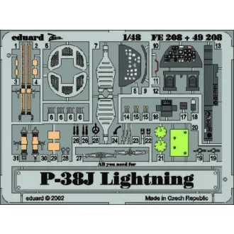 Eduard P-38J Lighting fotómaratás