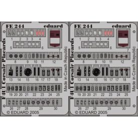 Eduard F4U-1 placards