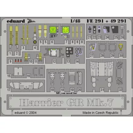 Eduard Harrier Gr Mk.7 (Hasegawa)