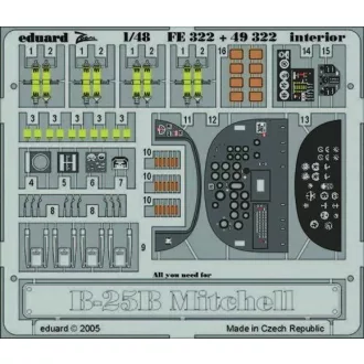   Eduard B-25B Mitchell interior für Accurate Miniatures Bausatz fotómaratás