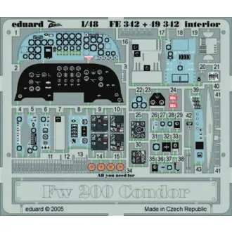 Eduard Fw 200 Condor interior fotómaratás