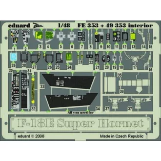   Eduard F-18E Super Hornet interior Für Hasegawa Bausatz. fotómaratás
