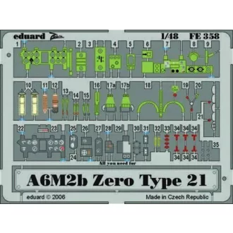 Eduard A6M2b Zero type 21 fotómaratás