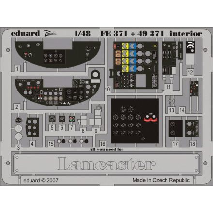 Eduard Lancaster interior (Tamiya)