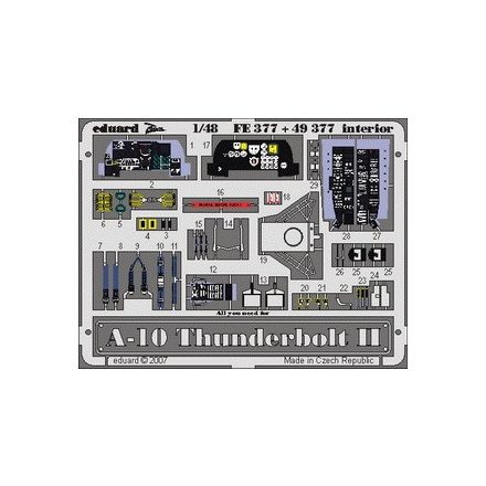 Eduard A-10 interior (Italeri)