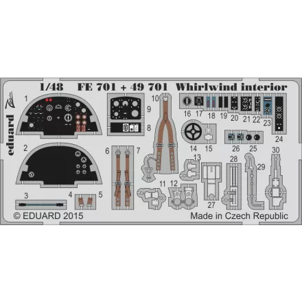 Eduard Whirlwind interior (Trumpeter)