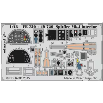 Eduard Spitfire Mk.I interior S.A. for Airfix fotómaratás