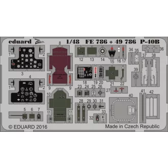 Eduard P-40B for Airfix fotómaratás
