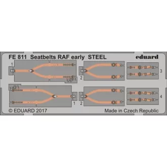 Eduard Seatbelts RAF early STEEL fotómaratás