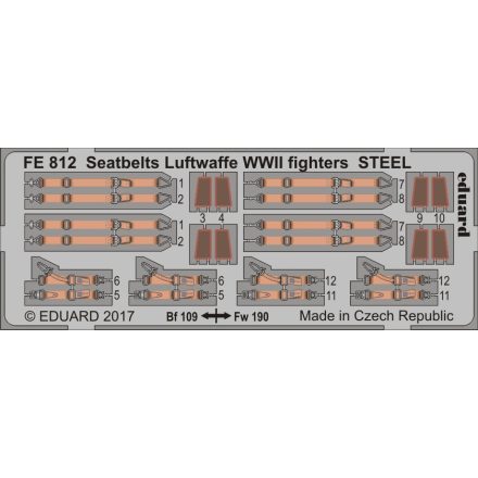 Eduard Seatbelts Luftwaffe WWII fighters STEEL