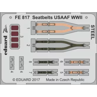 Eduard Seatbelts USAAF WWII STEEL fotómaratás