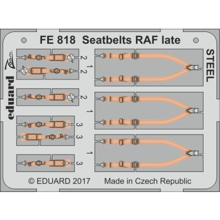 Eduard Seatbelts RAF late STEEL