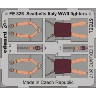 Eduard Seatbelts Italy WWII fighters STEEL fotómaratás