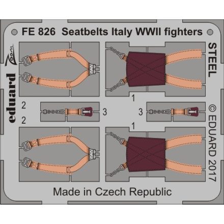 Eduard Seatbelts Italy WWII fighters STEEL