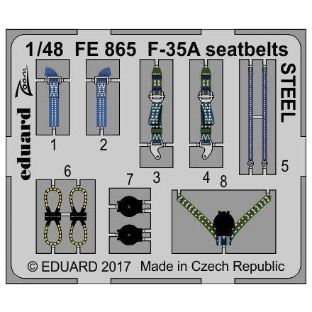Eduard F-35A seatbelts STEEL (Meng)