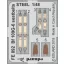 Eduard Bf 109G-6 seatbelts STEEL f.Tamiya fotómaratás