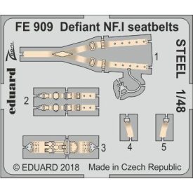 Eduard Defiant NF. I seatbelts STEEL (Airfix)