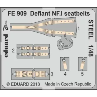 Eduard Defiant NF.I seatbelts STEEL f.Airfix fotómaratás