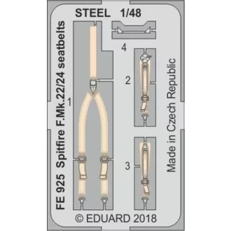   Eduard Spitfire F.Mk.22/24 seatbelts STEEL f.Ai fotómaratás