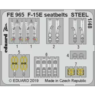   Eduard F-15E seatbelts STEEL f.Great Wall Hobby fotómaratás