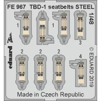   Eduard TBD-1 seatbelts STEEL f.Great WAll Hobby fotómaratás