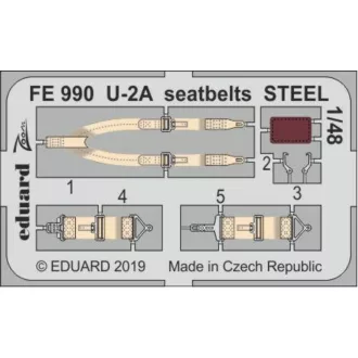 Eduard U-2A seatbelts STEEL for AFV Club fotómaratás