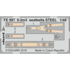 Eduard Il-2m3 seatbelts STEEL (Tamiya)