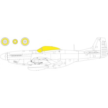 Eduard P-51D TFace (Revell) maszkoló