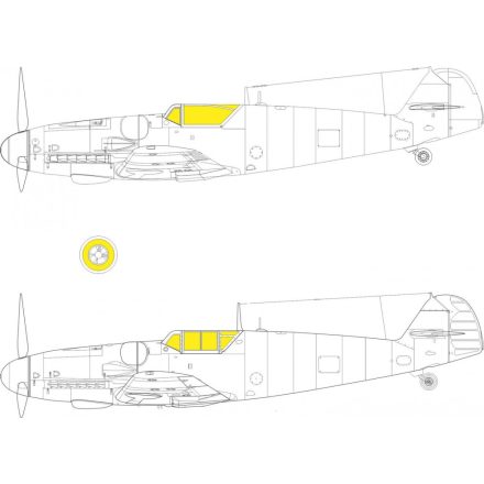 Eduard Bf 109G-6 (Border Model) maszkoló