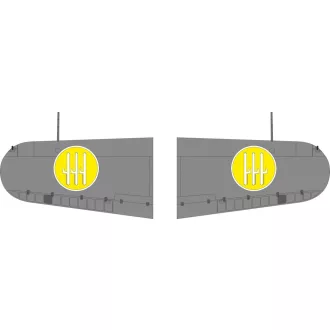   Eduard MC.200 Saetta wings national insignia (Italeri) maszkoló