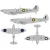 Eduard Spitfire Mk. Vb early British national insignia (Kotare) maszkoló