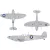 Eduard Spitfire Mk. Vb early US national insignia (Kotare) maszkoló