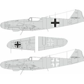 Eduard Bf 109G-5/6 National Insignia (Airfix) maszkoló