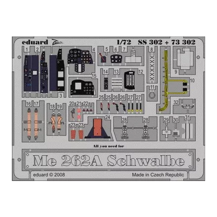 Eduard Me 262A Schwalbe (Academy)