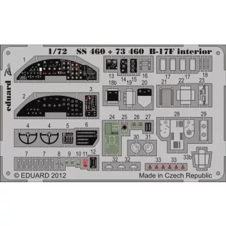 Eduard B-17F interior for Revell fotómaratás