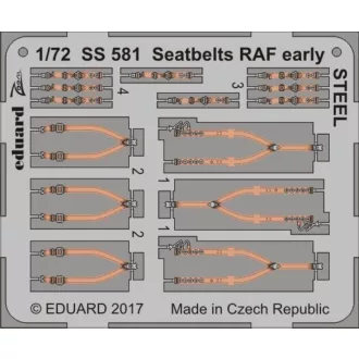 Eduard Seatbelts RAF early STEEL fotómaratás
